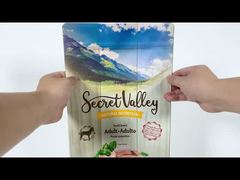 কাস্টমাইজড 2 কেজি প্লাস্টিকের ফ্ল্যাট বট ব্যাগ চিকেন ব্যাগ জিপার সঙ্গে মাংস প্যাকেজিং ব্যাগ