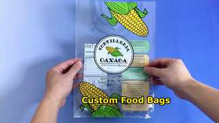 চালের আটা বাদাম জন্য কাস্টম খাদ্য গ্রেড সিল ব্যাগ