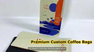 কাস্টম ফ্ল্যাট বটম কফি ব্যাগ প্রিমিয়াম প্যাকেজিং সলিউশন