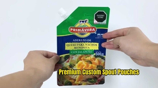 সস এবং তরল জন্য কাস্টম স্পাউট পাউচ