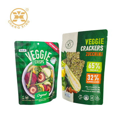 Private Label Zipper Top Dry Fruit Packaging Bags Gravure Printing