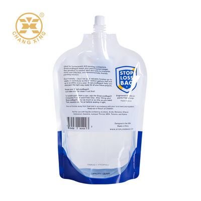 Customize Spout Pouch Stand Up Juice Pouch With Spout Food Grade Fit For Liquid Sample Retention