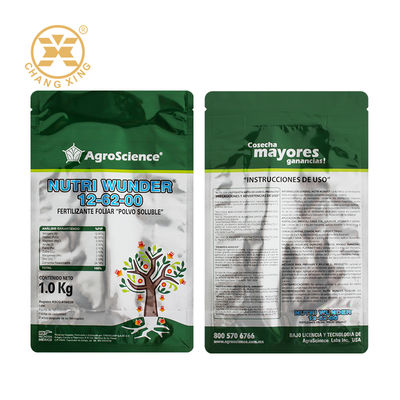 1KG 5KG OPP Fertilizer Packaging Bag Flat Bottom Bag Polypropylene Zip Lock Stand Up Pouch