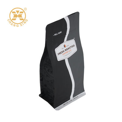250g 500g 1kg Flat Bottom Pouch Coffee Packaging Bag Stand Up Coffee Bags Custom Moisture Proof Zipper Bags