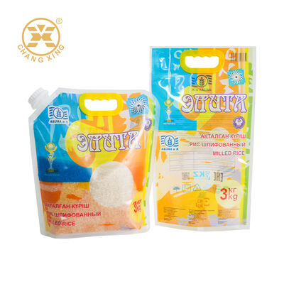 3kg 5kg Rice Plastic Packaging Bag Side Sealed Rice Bag For Food Packaging Customized Printing