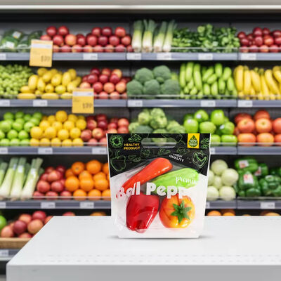 Custom Logo Anti-Fog Vacuum Packaging Bag with Breathable Air Holes for Fresh Produce
