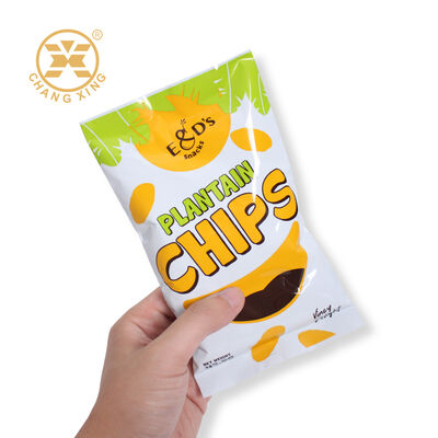Oil Proof Stand Up Pouch with Nitrogen Flush and Resealable Zipper for Snack Food Packaging Bag