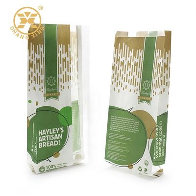 Eco Friendly Grease oil proof Bakery Bread Packaging For Sandwich bread