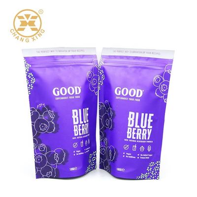 Resealable Biodegradable Plastic Ziplockk Bags ROHS Matte Finished Dried Fruit Packaging