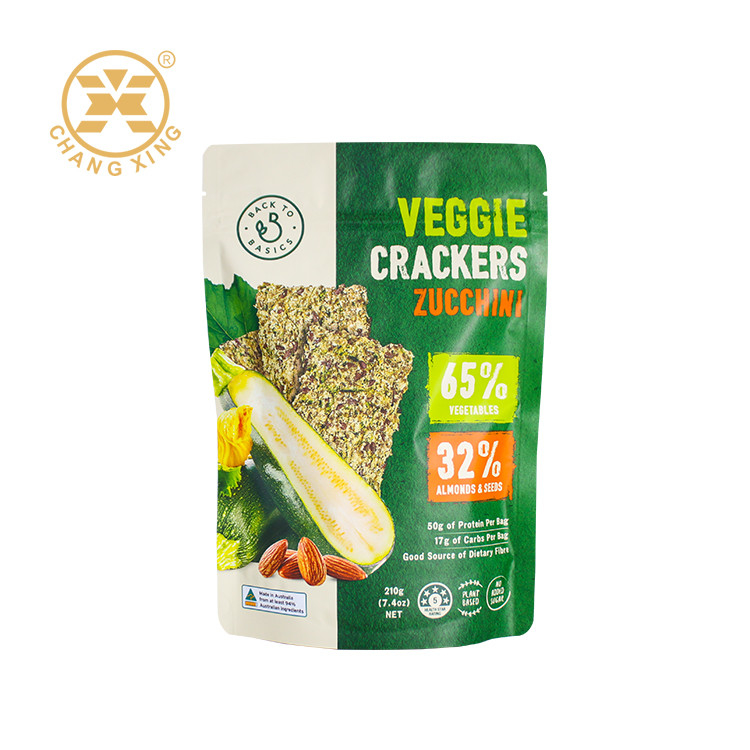 Private Label Zipper Top Dry Fruit Packaging Bags Gravure Printing