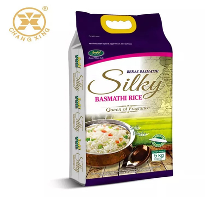 NY/PE প্লাস্টিক রাইস প্যাকেজিং ব্যাগ কাস্টমাইজড 1kg/2kg/5kg