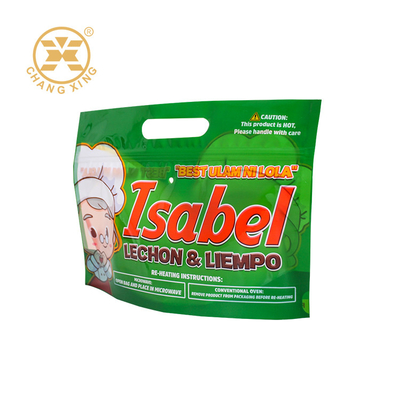Resealable জিপার সীল সঙ্গে মাইক্রোওয়েভ নিরাপদ রোস্ট চিকেন প্যাকেজিং