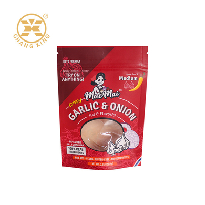 কাস্টম মুদ্রিত 250g 500g প্লাস্টিকের স্ট্যান্ড আপ প্যাকেজ খাদ্য প্যাকেজ জন্য