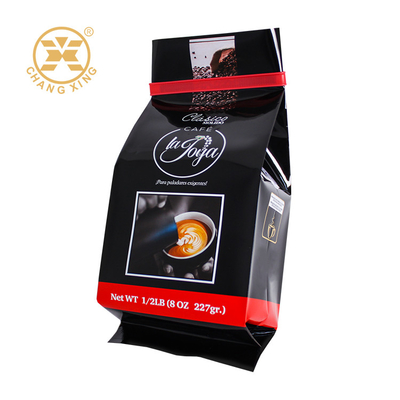 কাস্টম মুদ্রিত লোগো 250g 500g 1000g 1kg BOPP কফি বিন রোল ফিল্ম ফুড প্যাকেজিং ব্যাগ কফি বিন প্যাকিং ব্যাগ