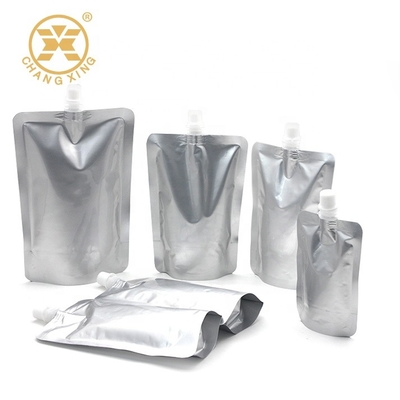 250ml 750ml স্পাউটেড লিকুইড স্ট্যান্ড আপ পাউচ LDPE পিনাট বাটার স্কুইজ