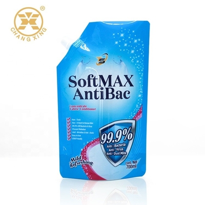 250ml 5L LDPE লিকুইড ডিটারজেন্ট পাউডার প্যাকেজিং পাউচ ব্যাগ স্পাউট সহ